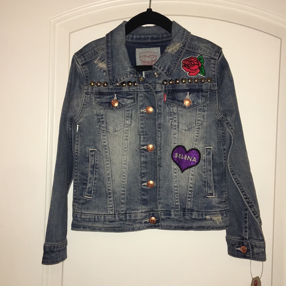 Custom made kid’s jean jacket